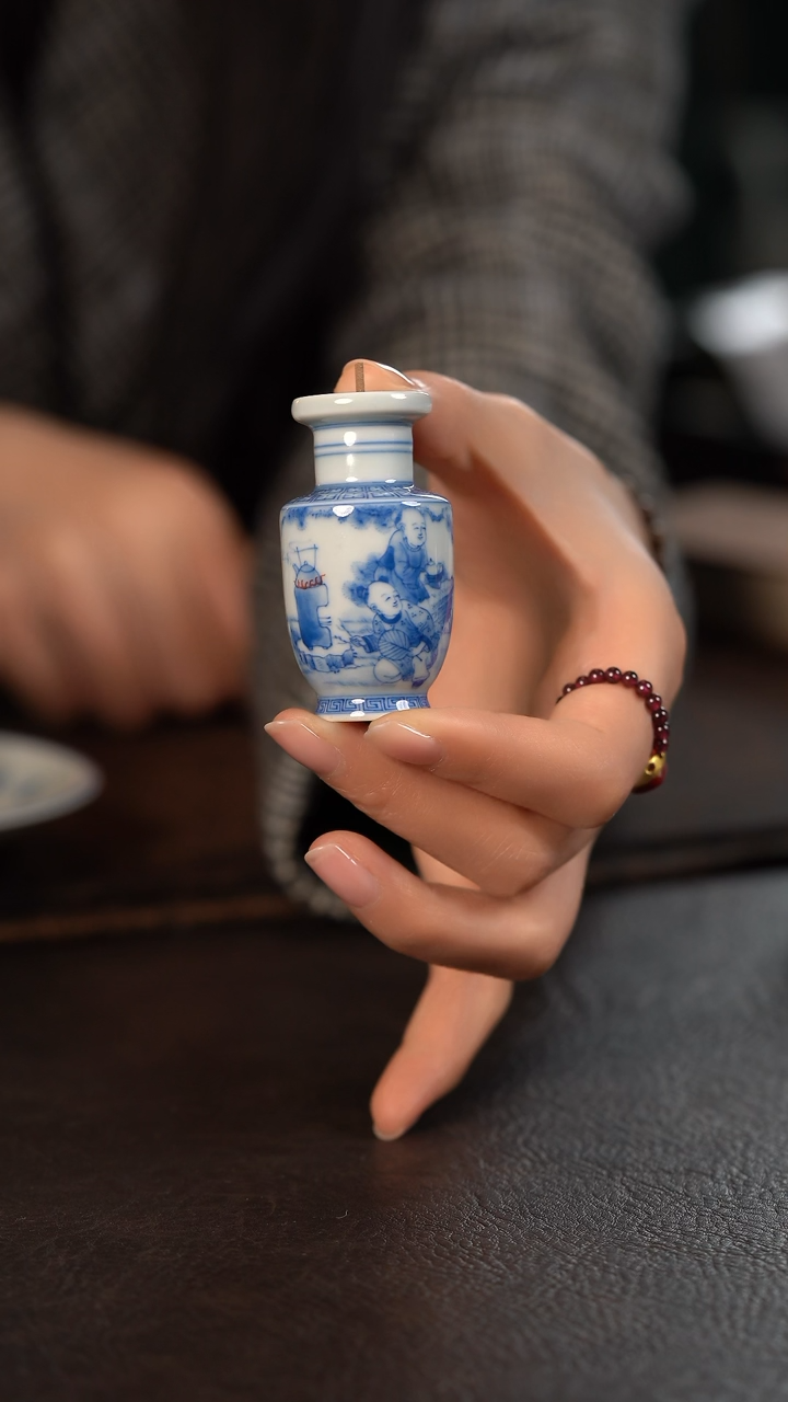 【闪购商品】杯聚澜堂童子煮茶香插