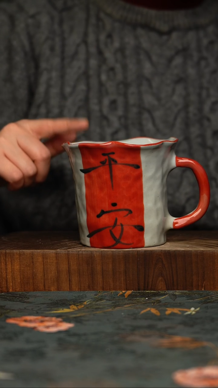 瓷片釉下彩手工手绘同款陶器