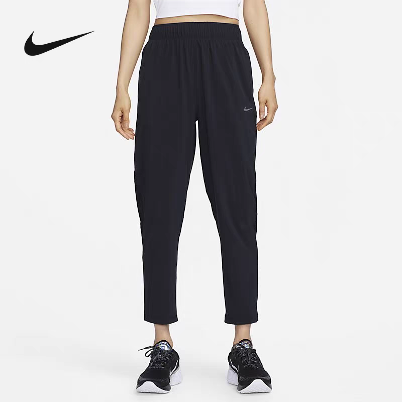 NIKE/耐克女子夏季透气宽松跑步健身运动裤梭织九分裤 FB7030010