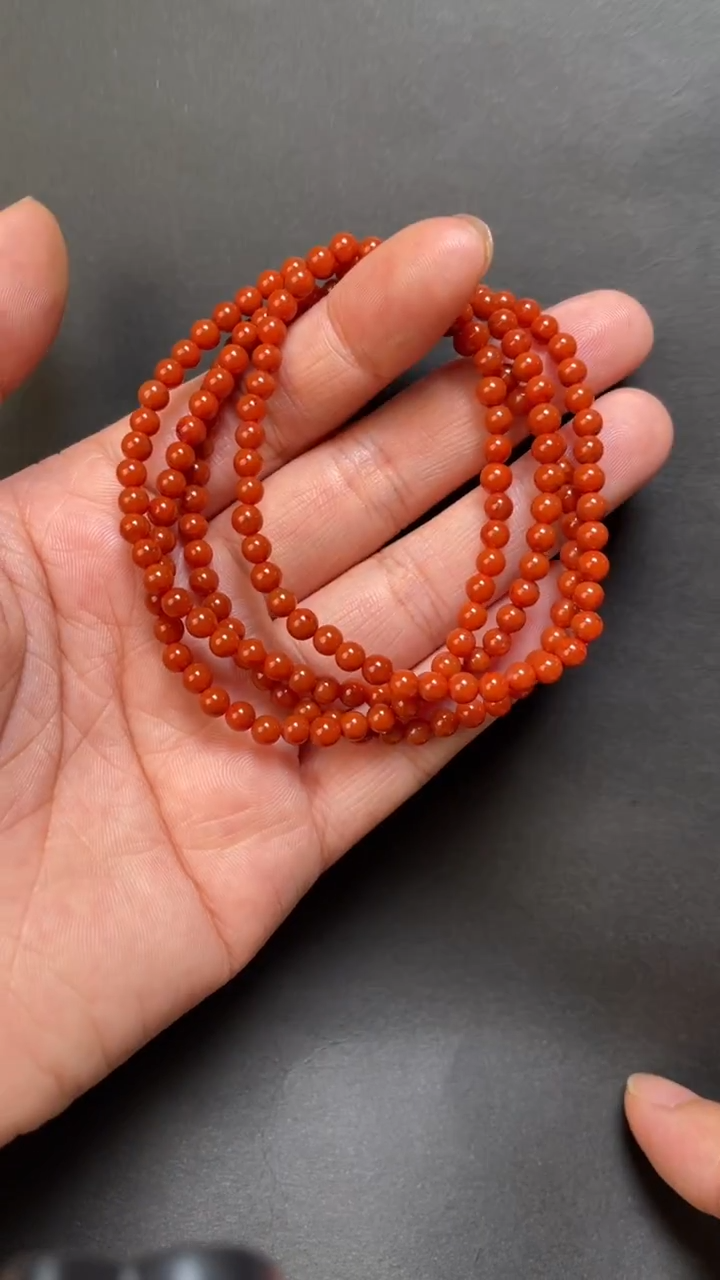 未镶嵌36南红玛瑙多圈