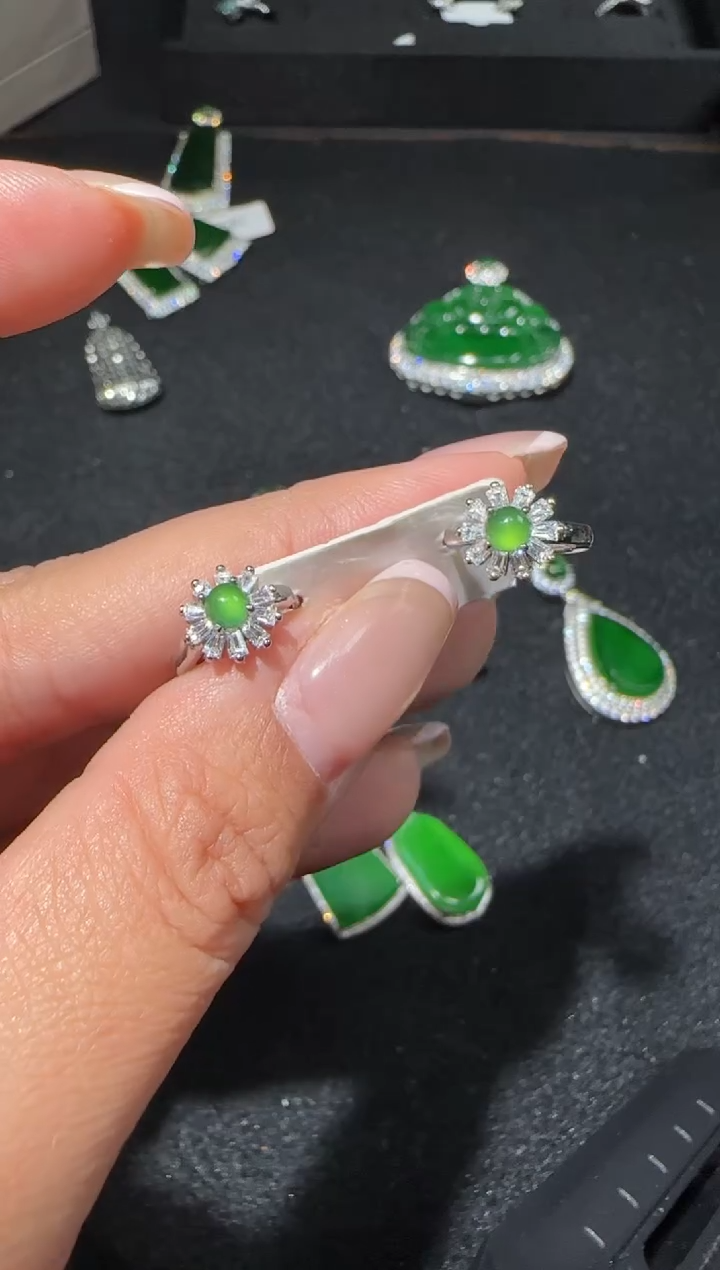 【闪购商品】翡翠耳饰未镶嵌多样性发货拍一发一