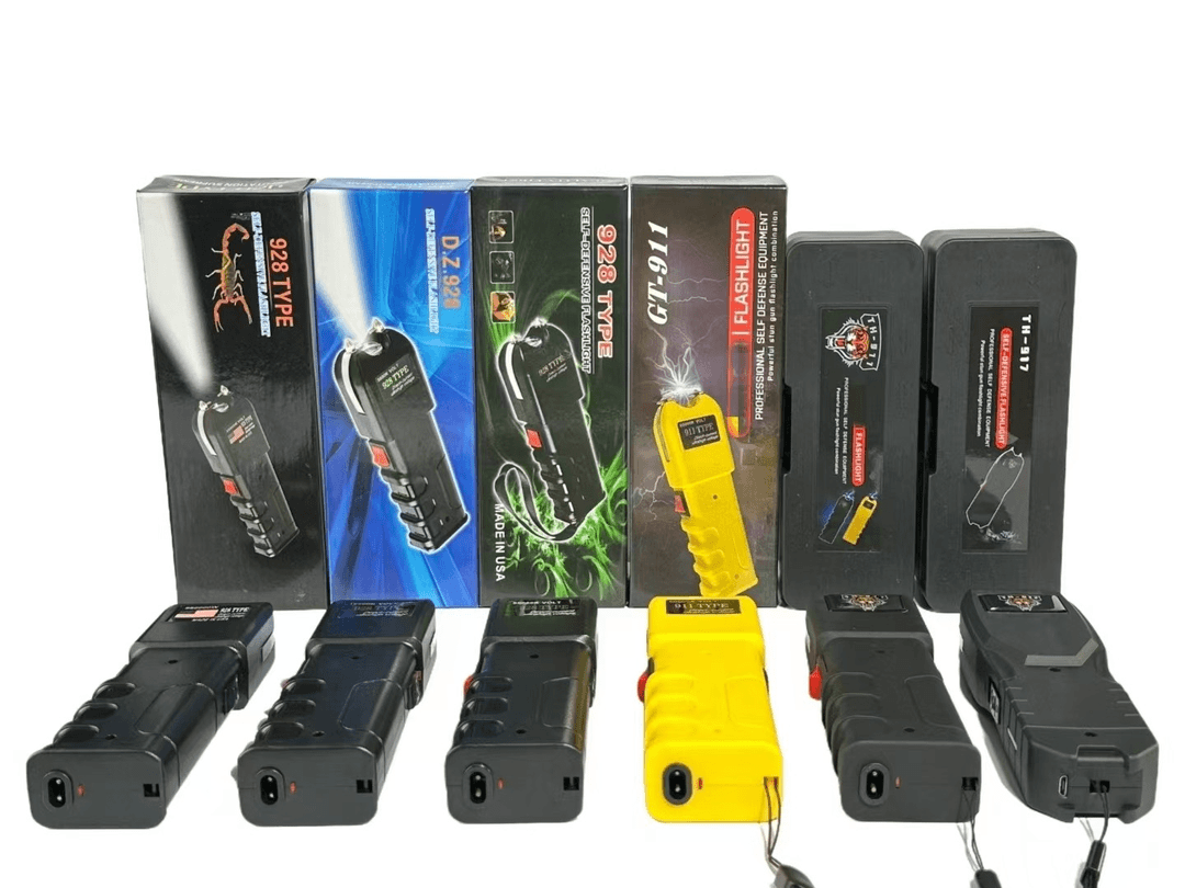 短款防身大功率多功能手电筒电子赶猪器可电击应急高压防卫器