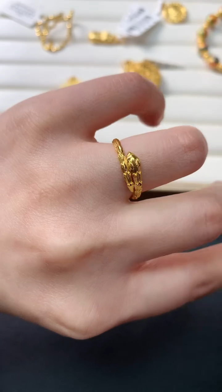 【闪购商品】定制足金戒指/指环D48|2380   