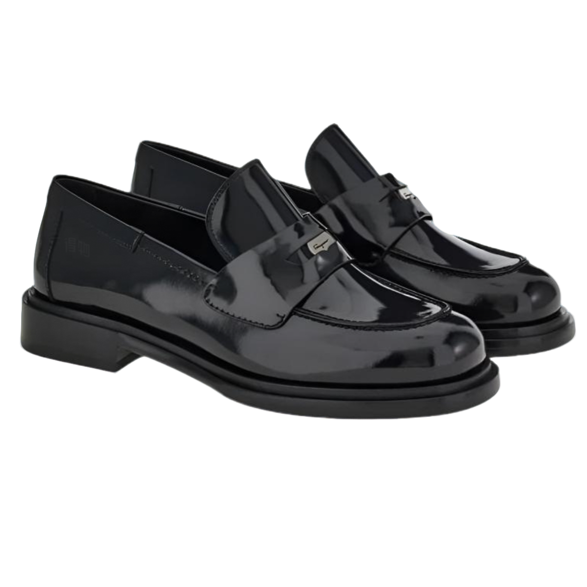 未使用 FERRAGAMO/菲拉格慕 皮革圆头套脚 乐福鞋款5.5（36）码黑色