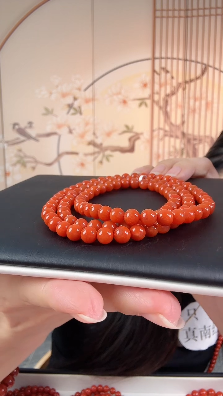 未镶嵌保山多圈6mm南红玛瑙（多样式发其一）