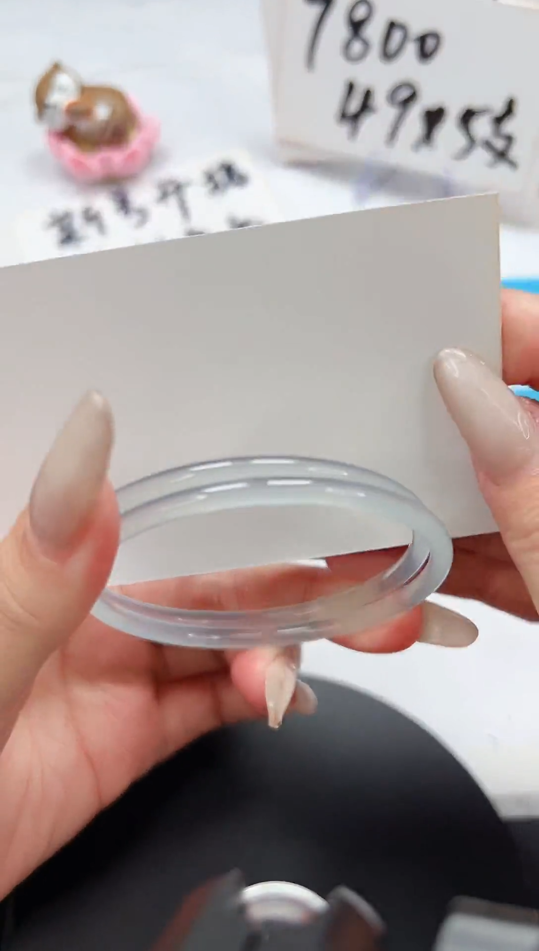 【闪购商品】石英质玉手镯未镶嵌A216-55