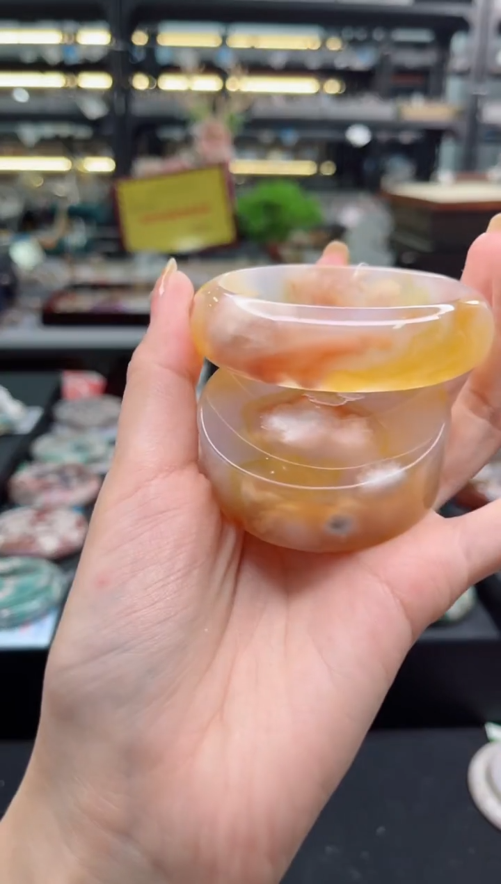 【闪购商品】石英质玉手镯未镶嵌57圈口（赠品镯心）6674994