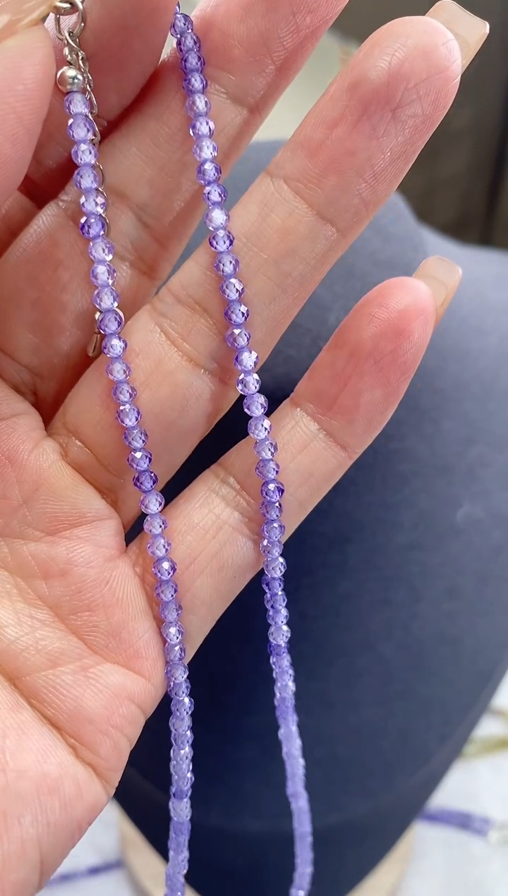 【闪购商品】钻石项链银S925镶嵌诗颜甄选珠宝SYZB47