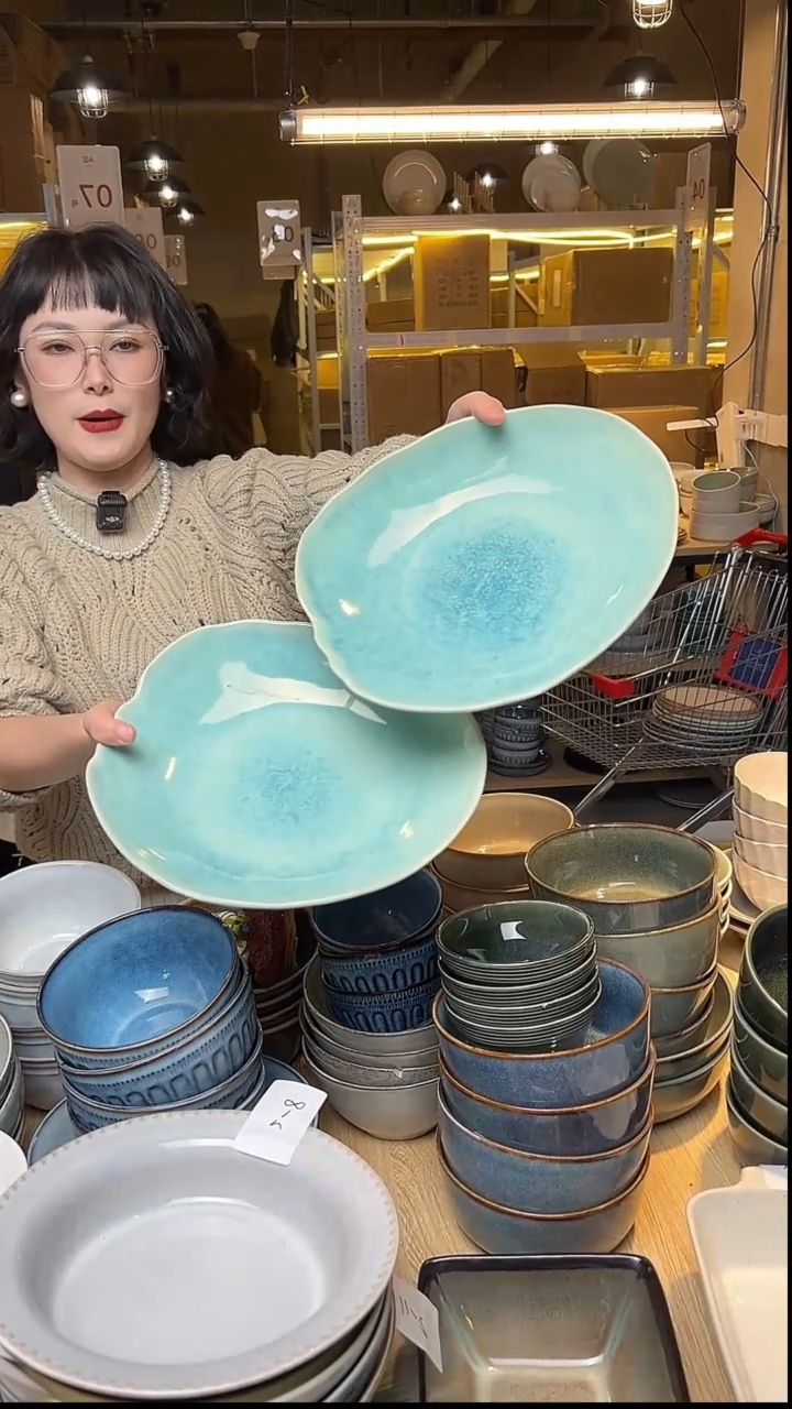 瓷78外贸尾货窑变釉下彩默认微瑕