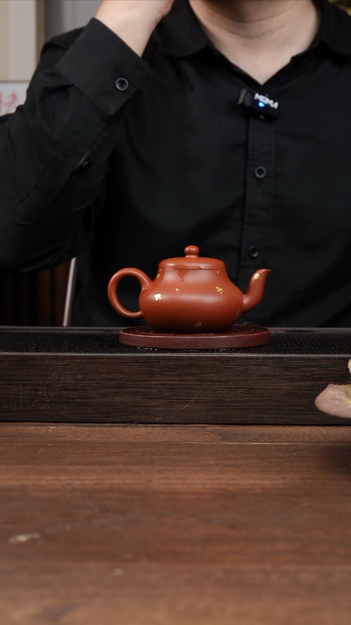 茶杯紫砂L****N朱泥 洒金 君德 150cc