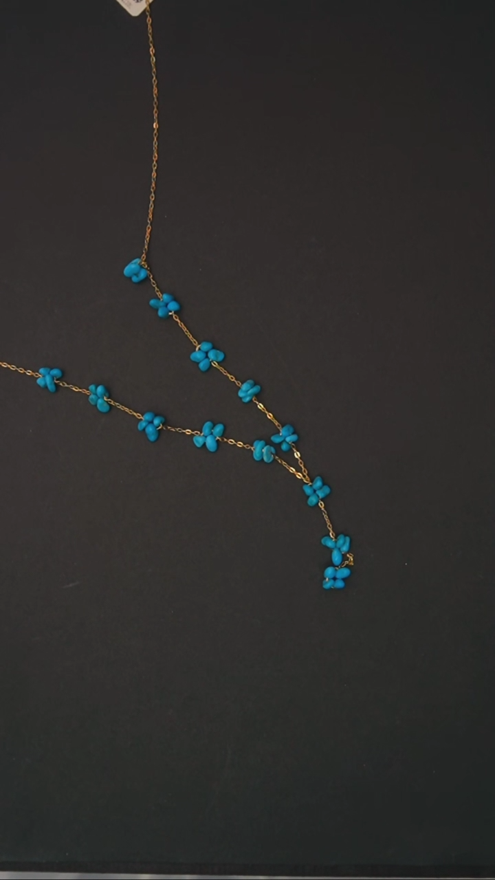 【闪购商品】绿松石项链银S925镶嵌发货一件