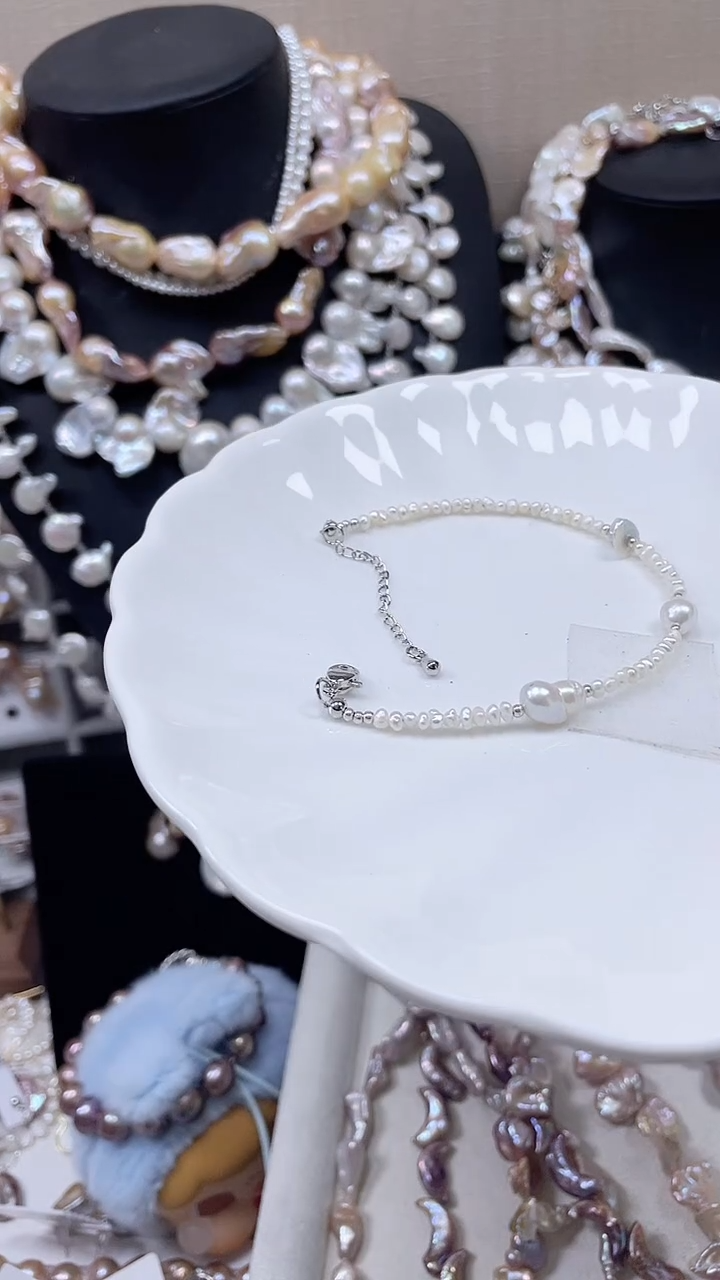 未镶嵌手链淡水珍珠【纯恬饰品】