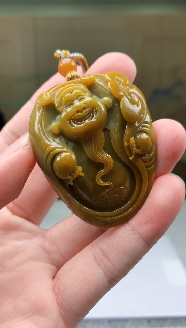 【闪购商品】定制翡翠未镶嵌5152bb-毛货挂件