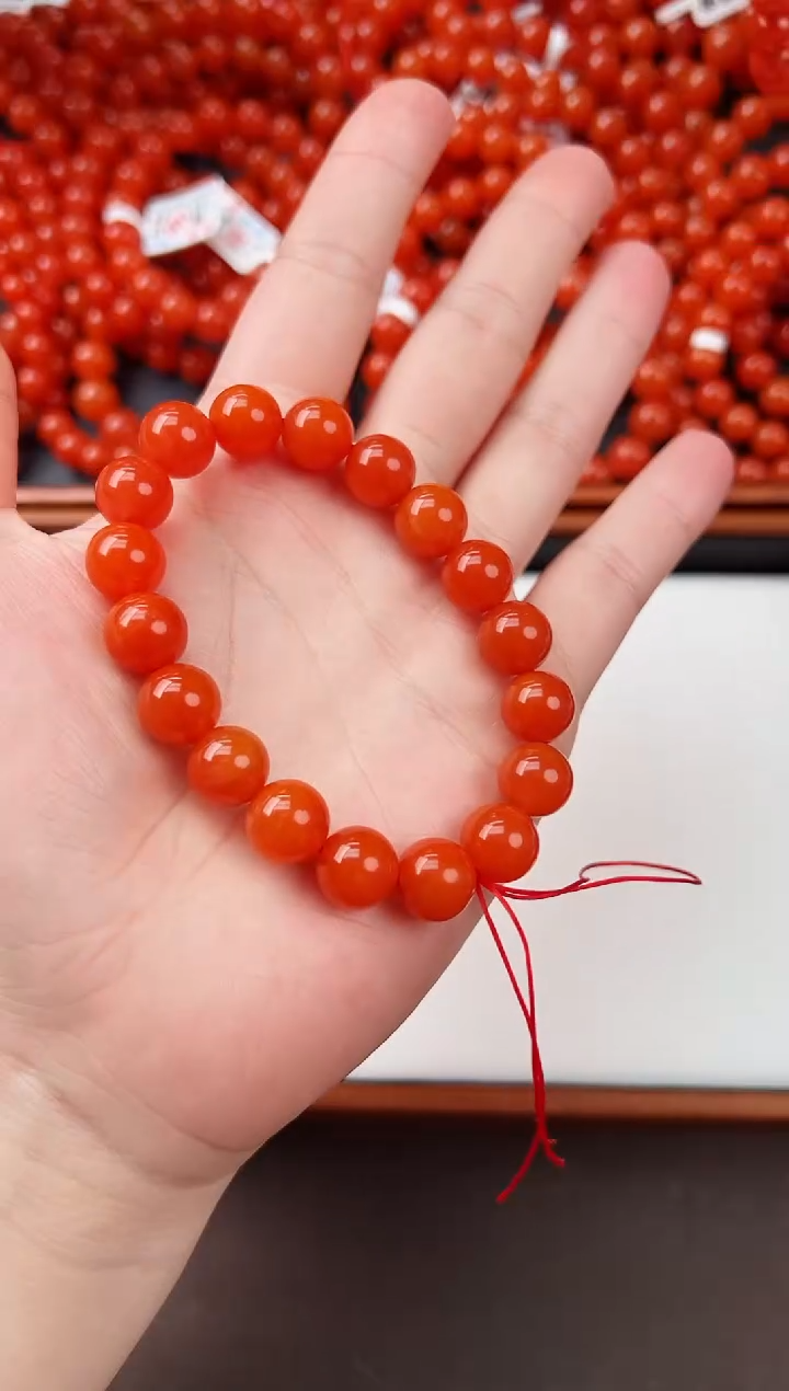 【闪购商品】南红玛瑙亮光手串卡11+未镶嵌保山杨柳滴水洞全品