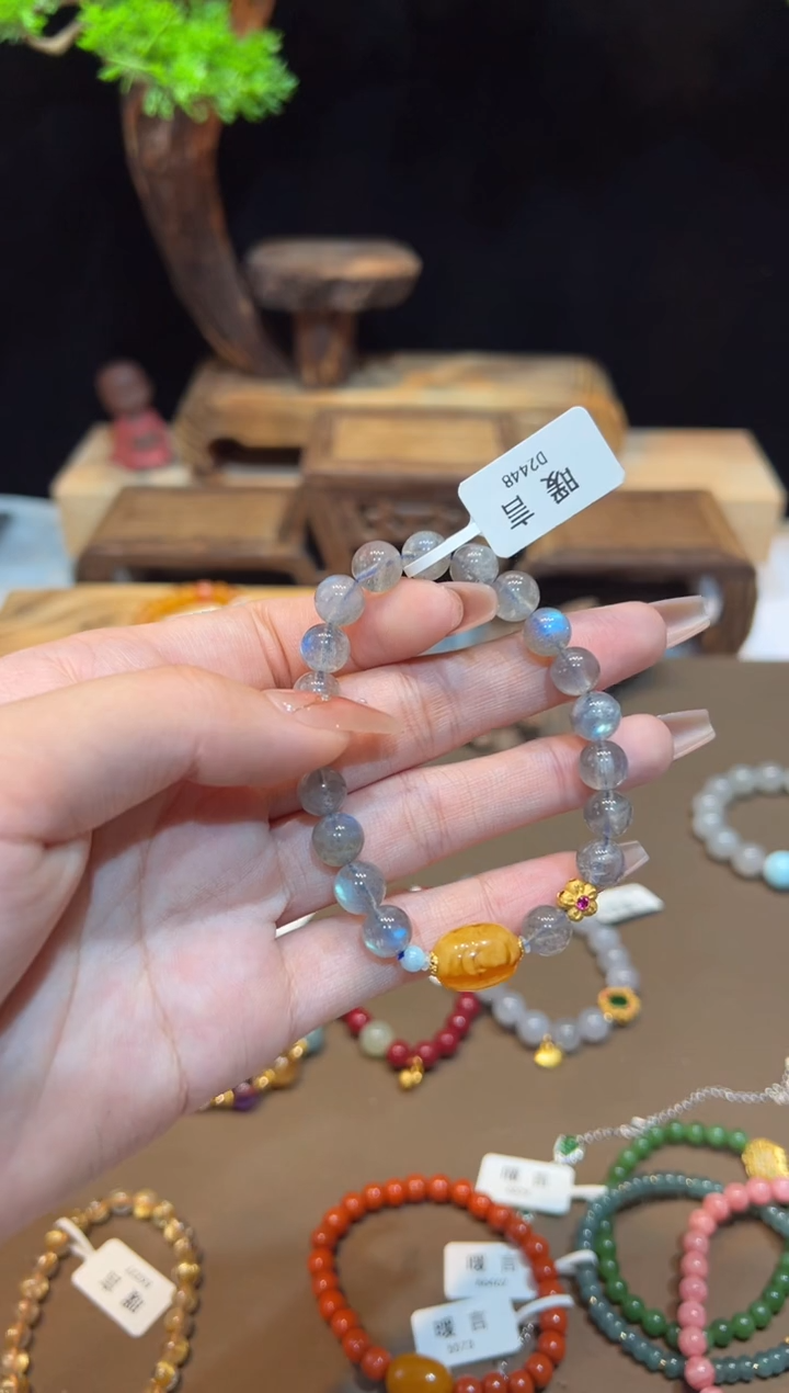 【闪购商品】长石手链未镶嵌手饰@@D2448