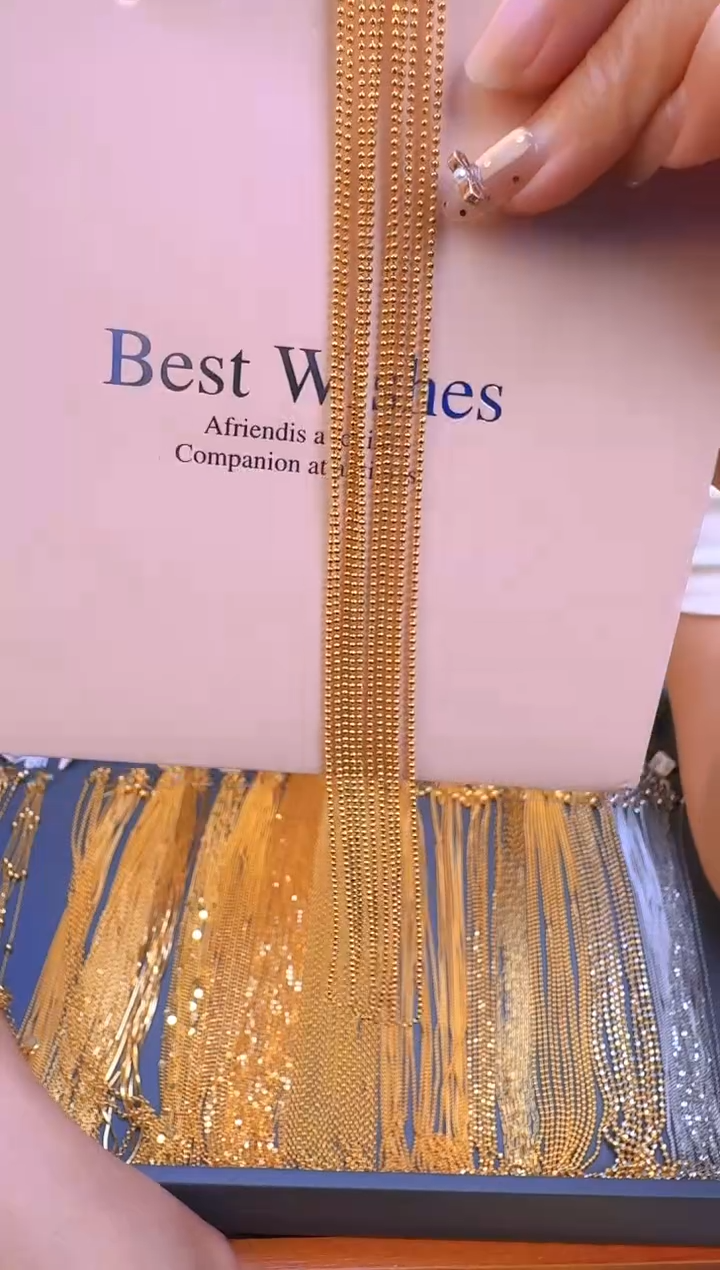 50cm1.3mm固定不可调节切面珠珠链1.88g（多样性发货）