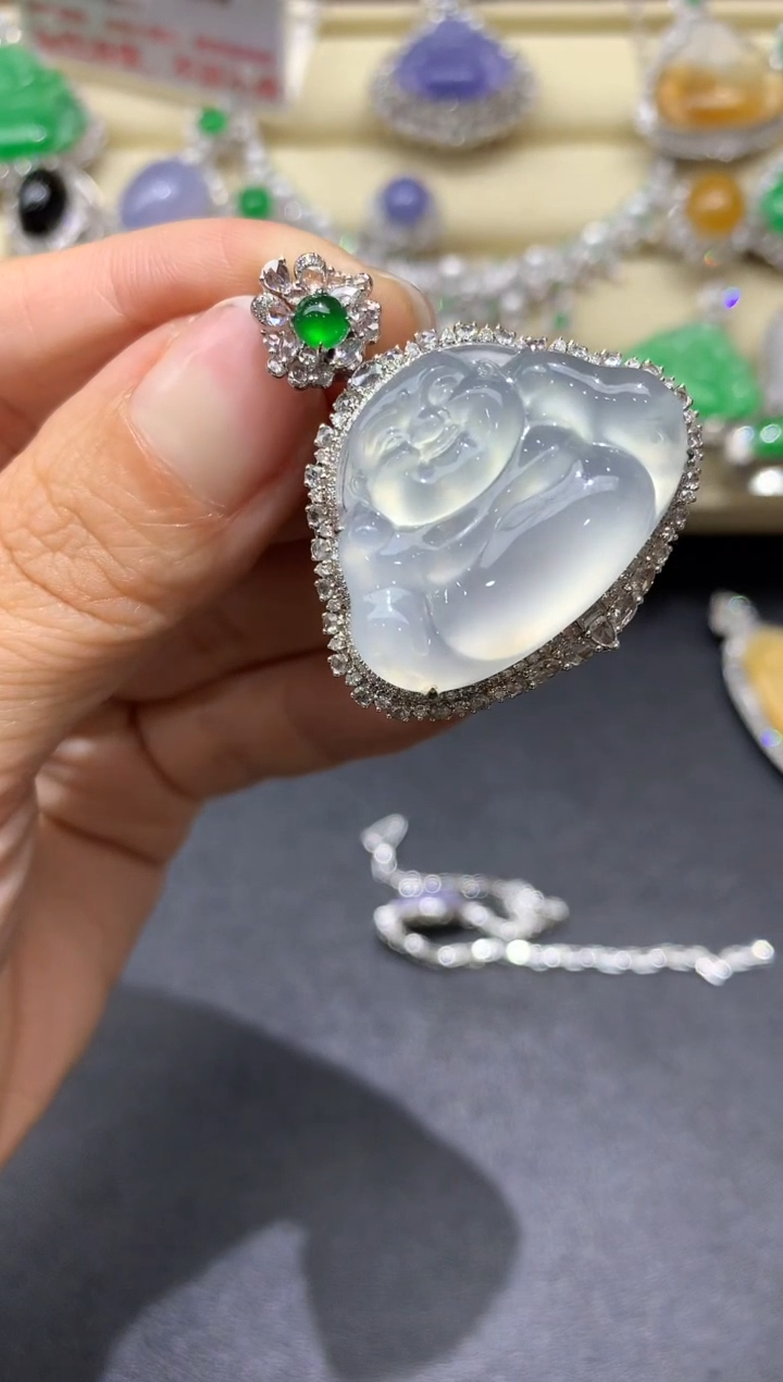 【闪购商品】翡翠颈饰18K金镶嵌697-中国好珍宝