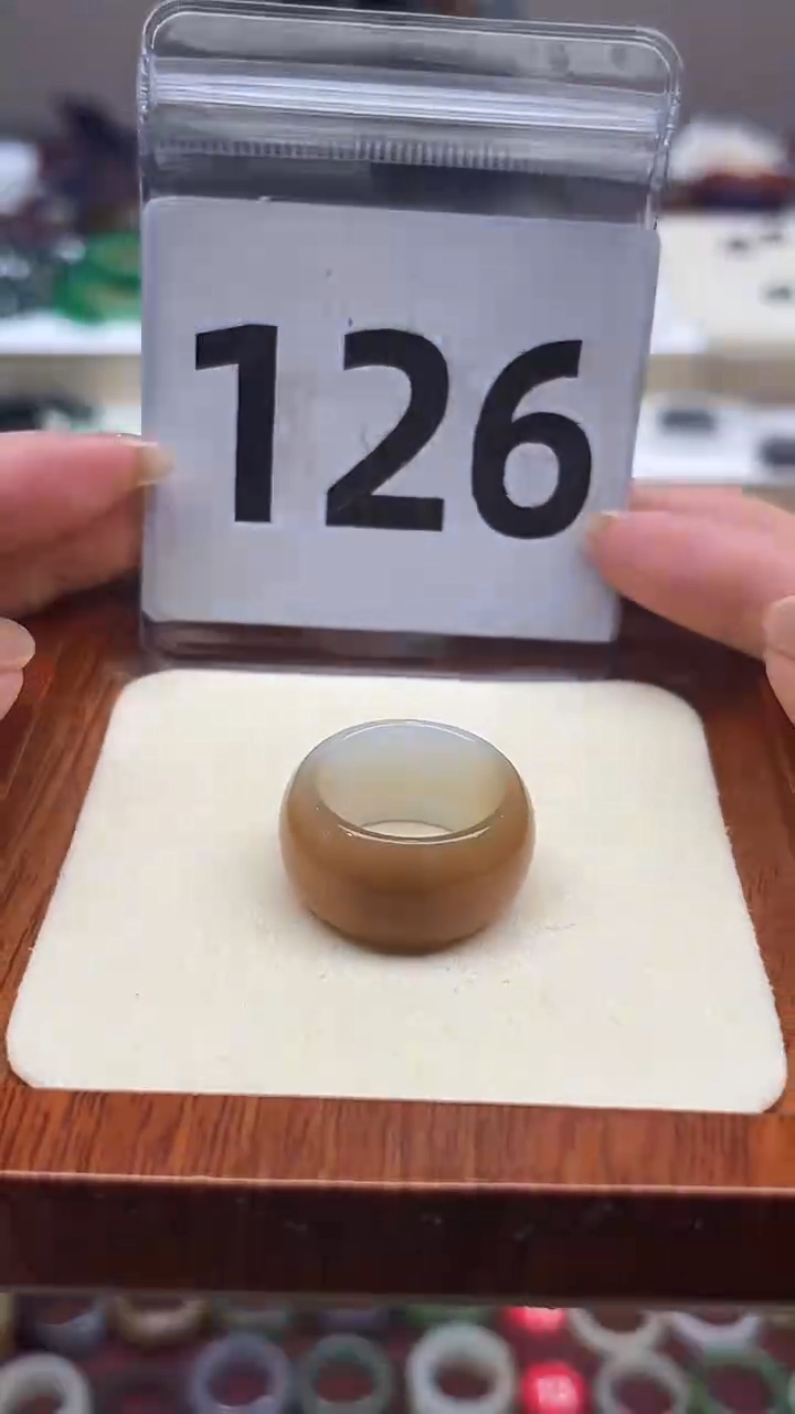 【闪购商品】和田玉戒指未镶嵌港码18号，内径18.4mm