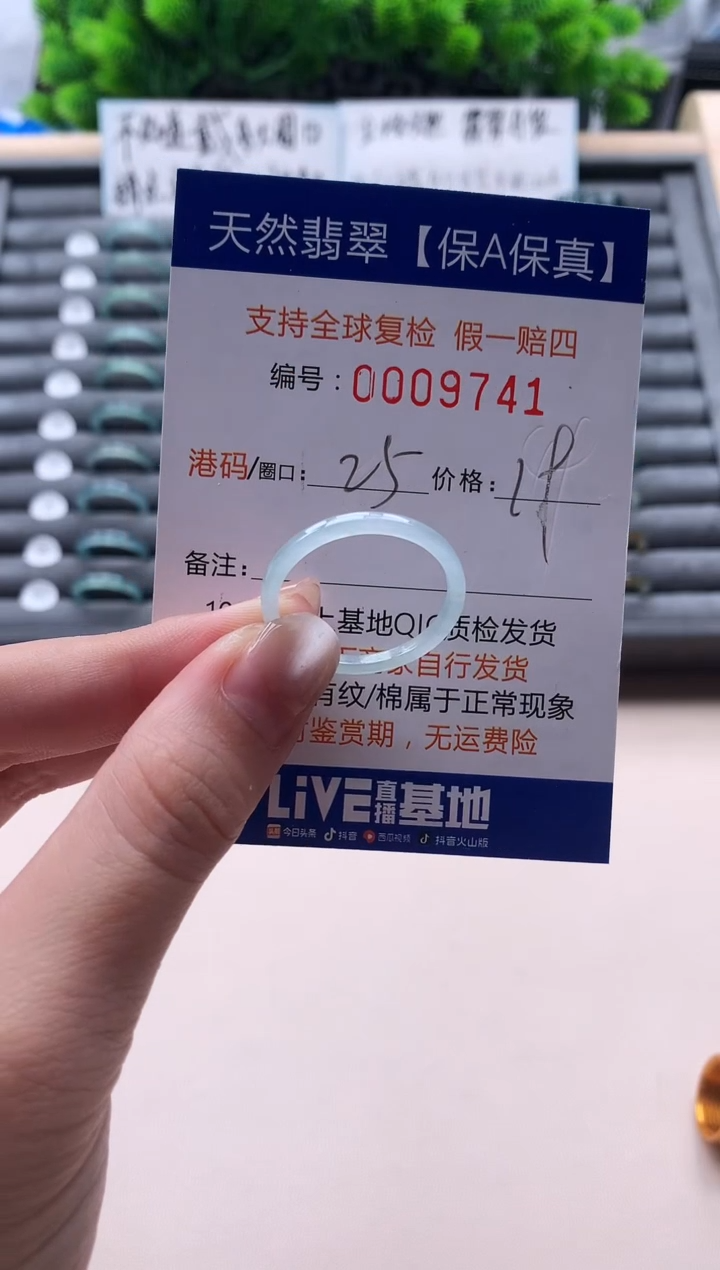 未镶嵌戒指翡翠天然  9741