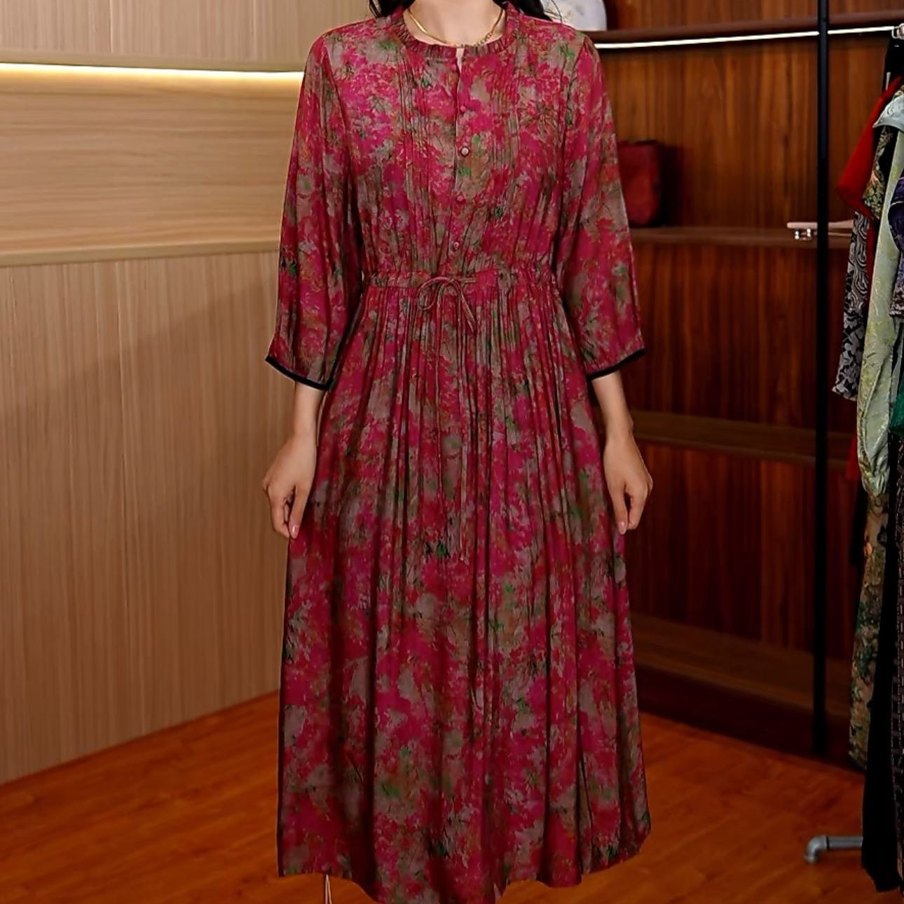 7839-36新款舒适印花连衣裙