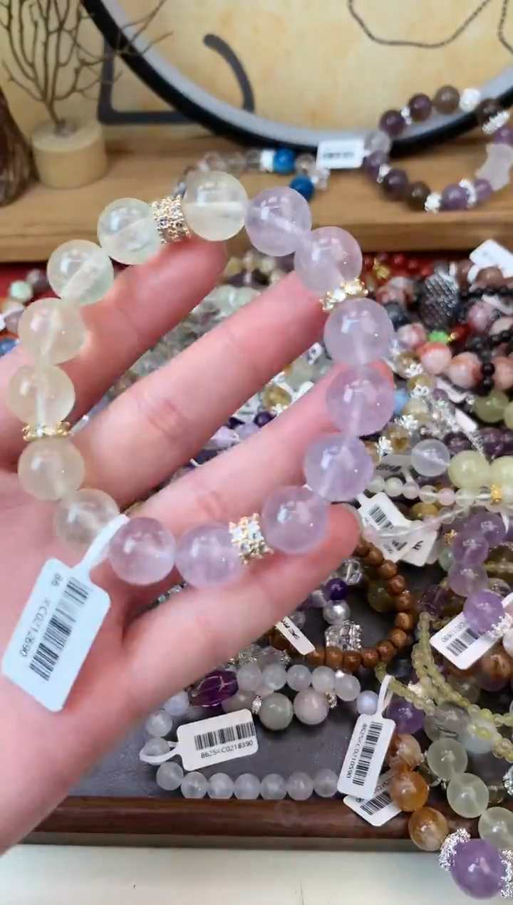 【闪购商品】黄晶手链未镶嵌150手串