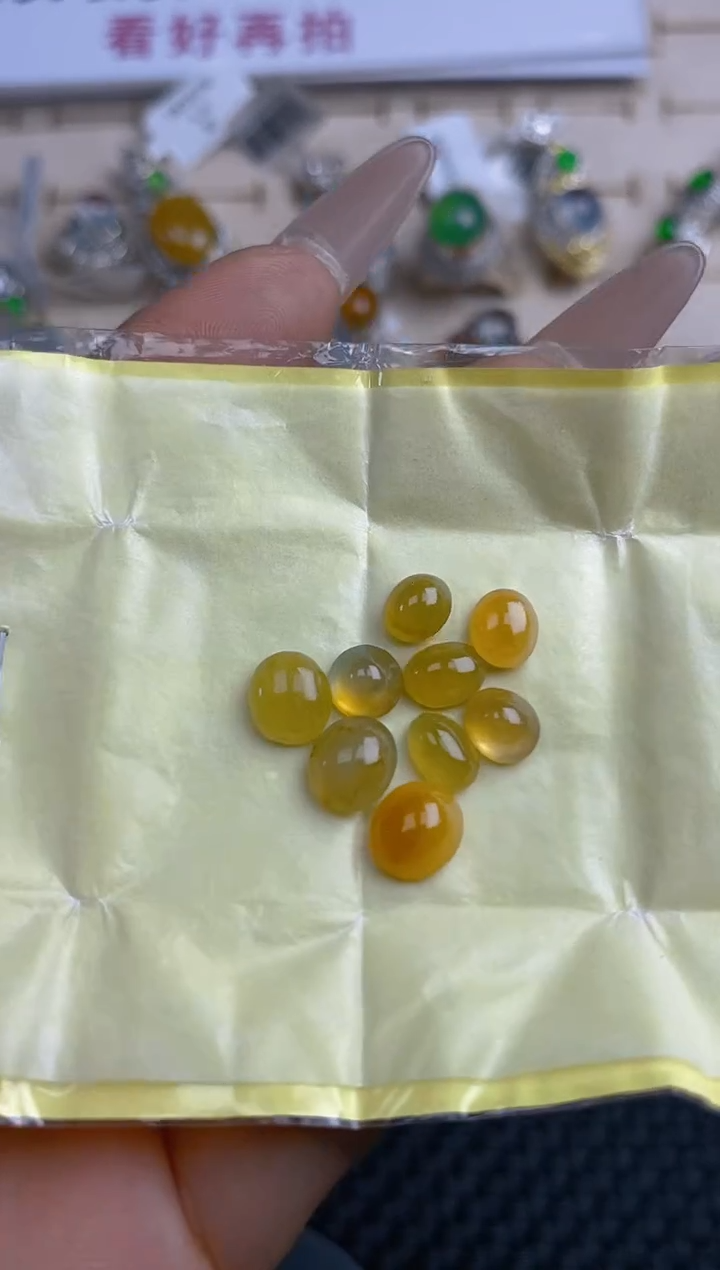 【闪购商品】定制翡翠未镶嵌天然翡翠蛋面84