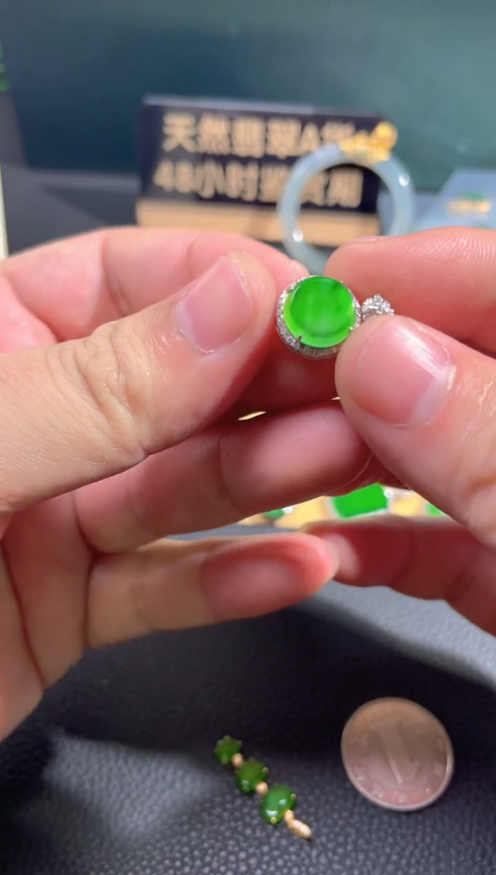 【闪购商品】翡翠颈饰18K金镶嵌翡翠