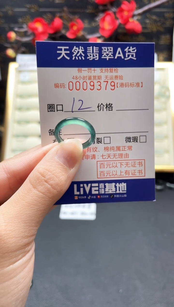 【闪购商品】翡翠戒指未镶嵌     9379