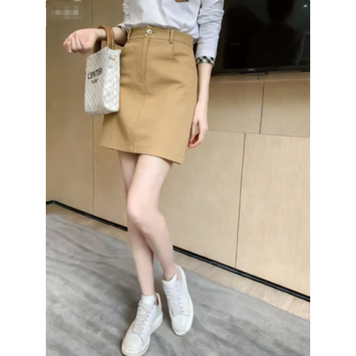 25年新款英伦简约时尚格纹短裙 173037【港奢】