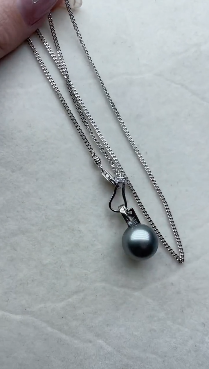 【闪购商品】海水珍珠套链银S925镶嵌41