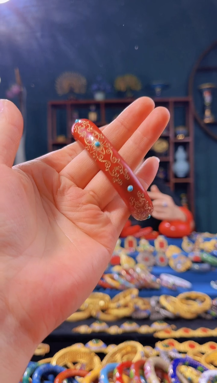 【闪购商品】非遗绝技 金漆镶嵌手镯（60圈）