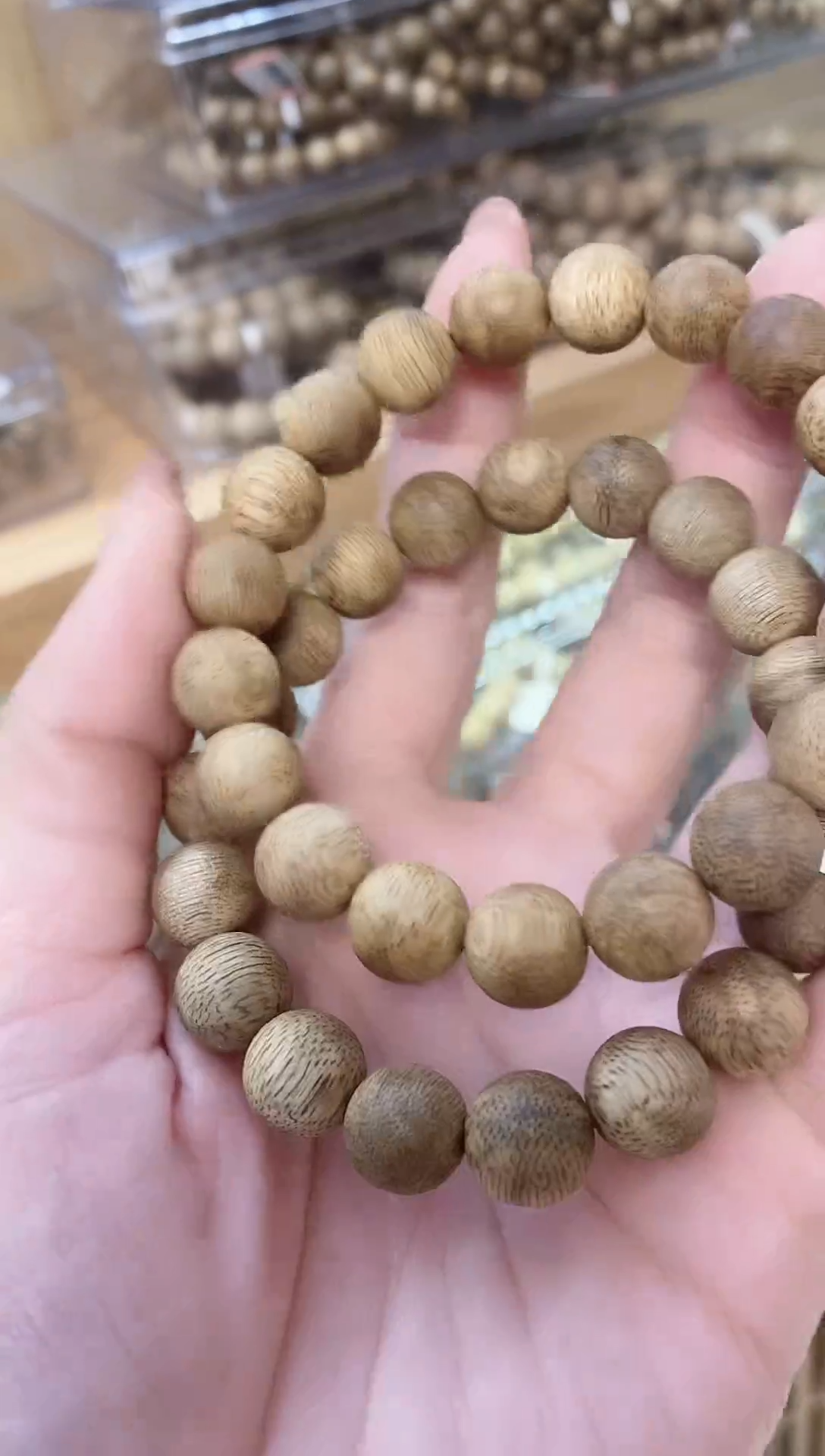 【闪购商品】沉香手串菩萨棋圆珠单圈虎斑1.1多样性发其一