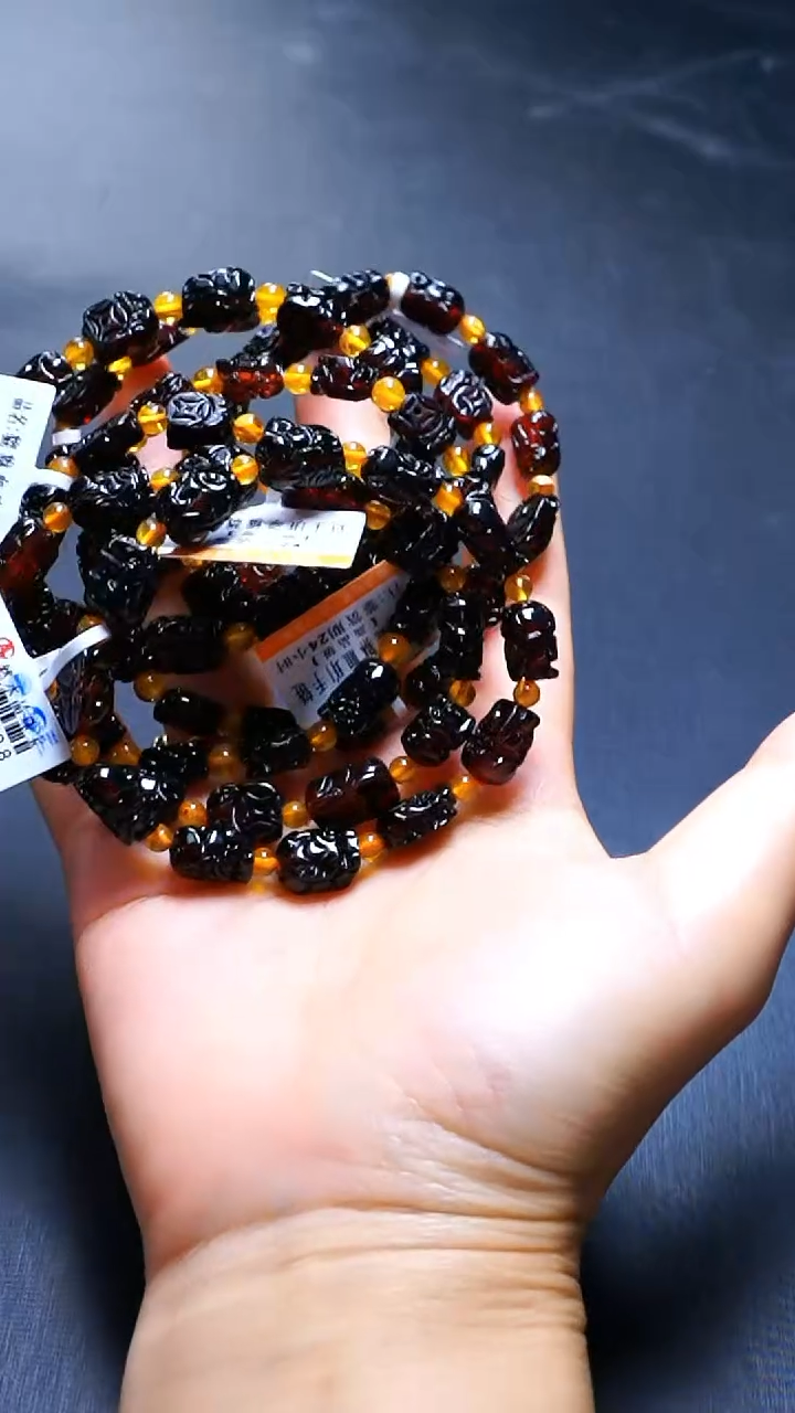 手链血珀未镶嵌血珀貔貅手串-多样性发其一