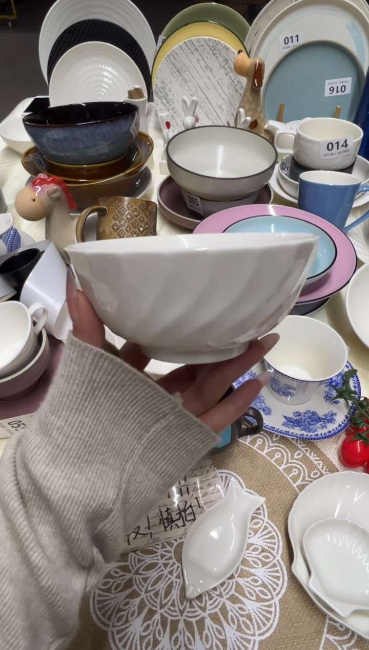 新骨瓷A品 螺旋白 5寸碗