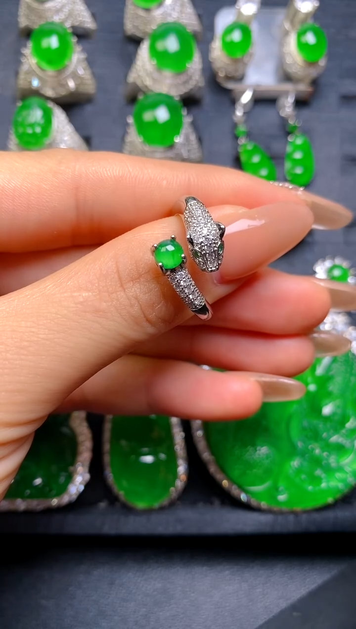 【闪购商品】翡翠戒指未镶嵌女戒