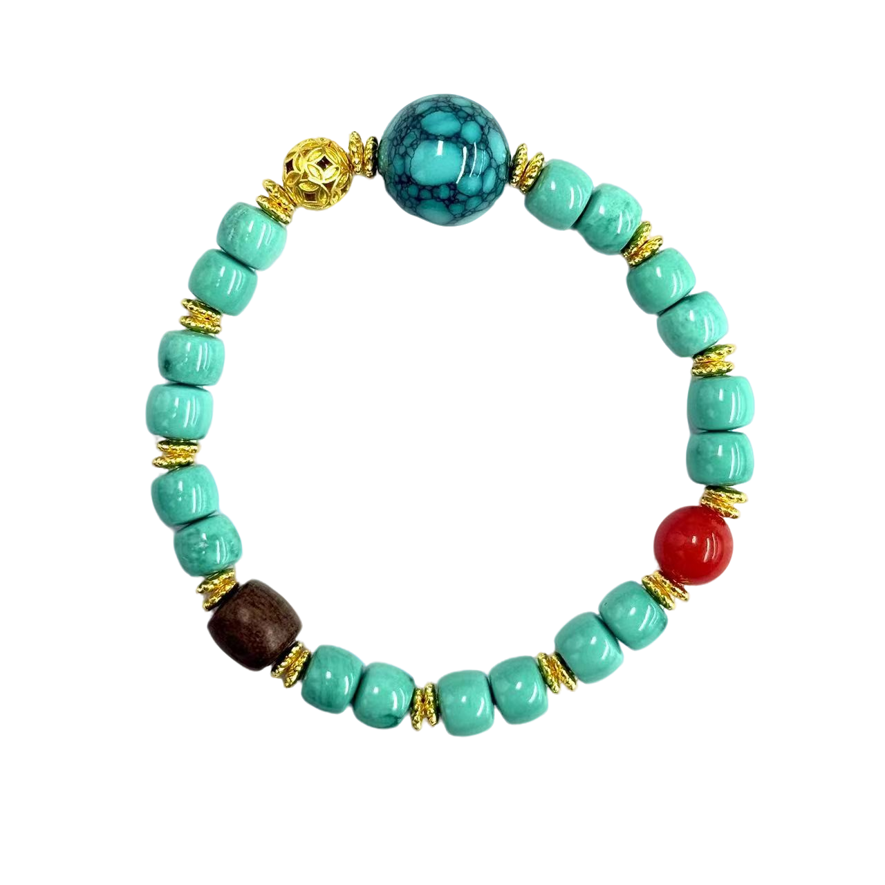 s1469-国风设计款原创红玛瑙DIY圆珠手串-赠礼盒