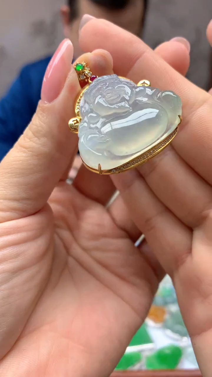 【闪购商品】翡翠颈饰18K金镶嵌299-天然翡翠