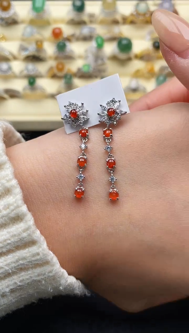 【闪购商品】翡翠戒指银S925镶嵌1111111+1