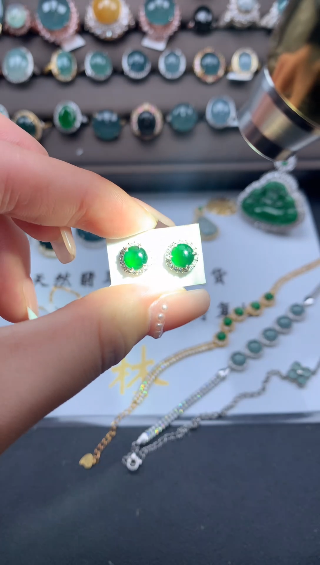 【闪购商品】翡翠戒指银S925镶嵌214214