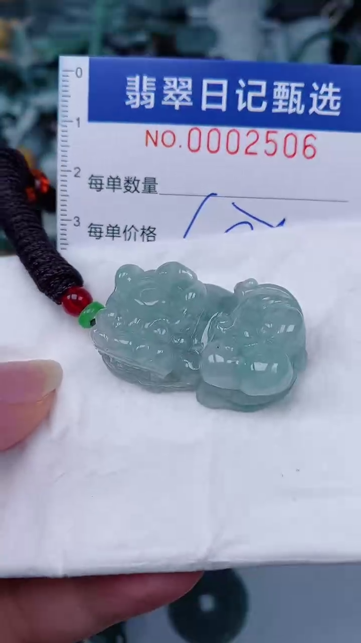 翡翠未镶嵌颈饰00002506