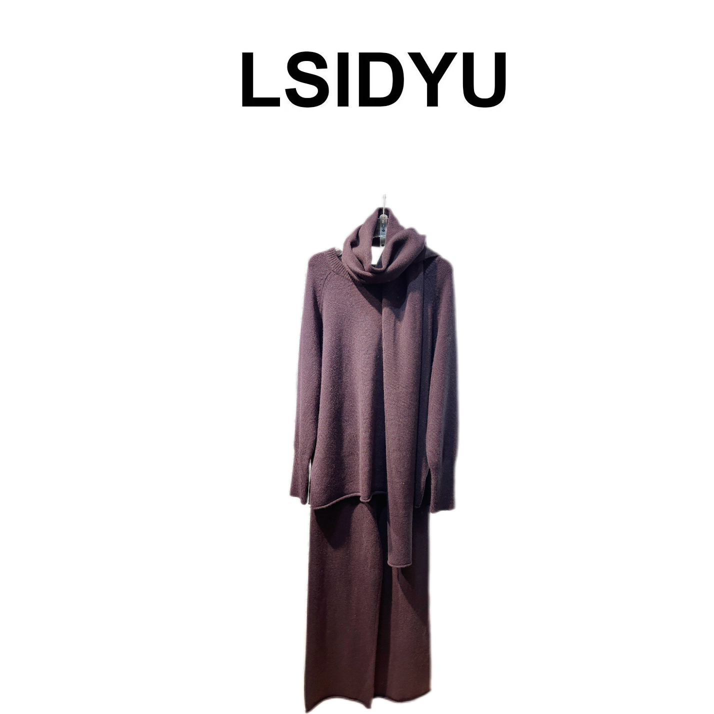 《刘思宇》D围巾款毛衫三件套时尚冬季