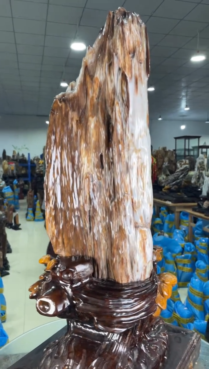 【闪购商品】硅化玉摆件未镶嵌78