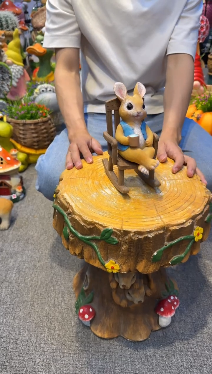 无花朵花园庭院摆件&00&