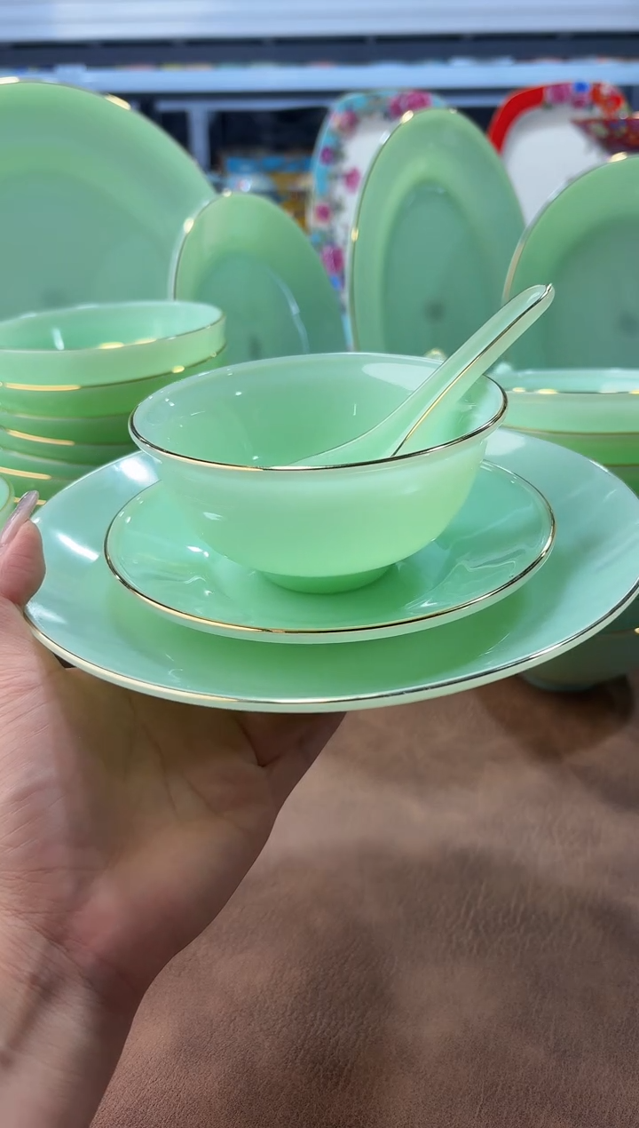 玉瓷四件套10套餐具