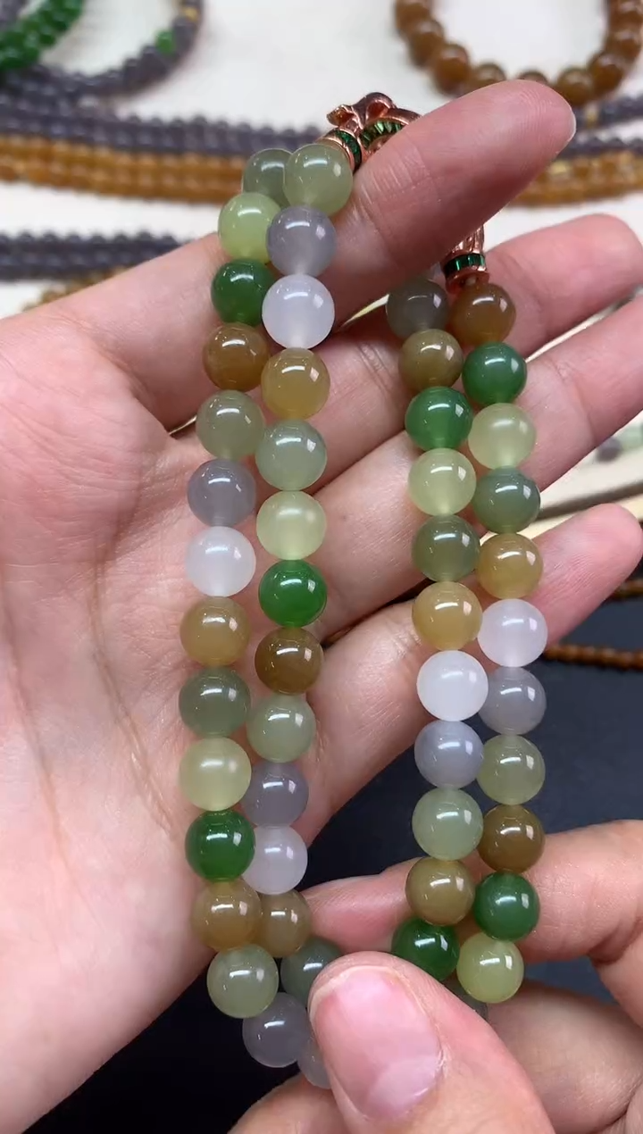 【闪购商品】和田玉珠链未镶嵌Q194|1980