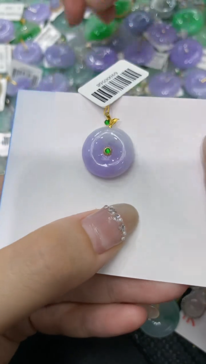 【闪购商品】翡翠颈饰18K金镶嵌222222222