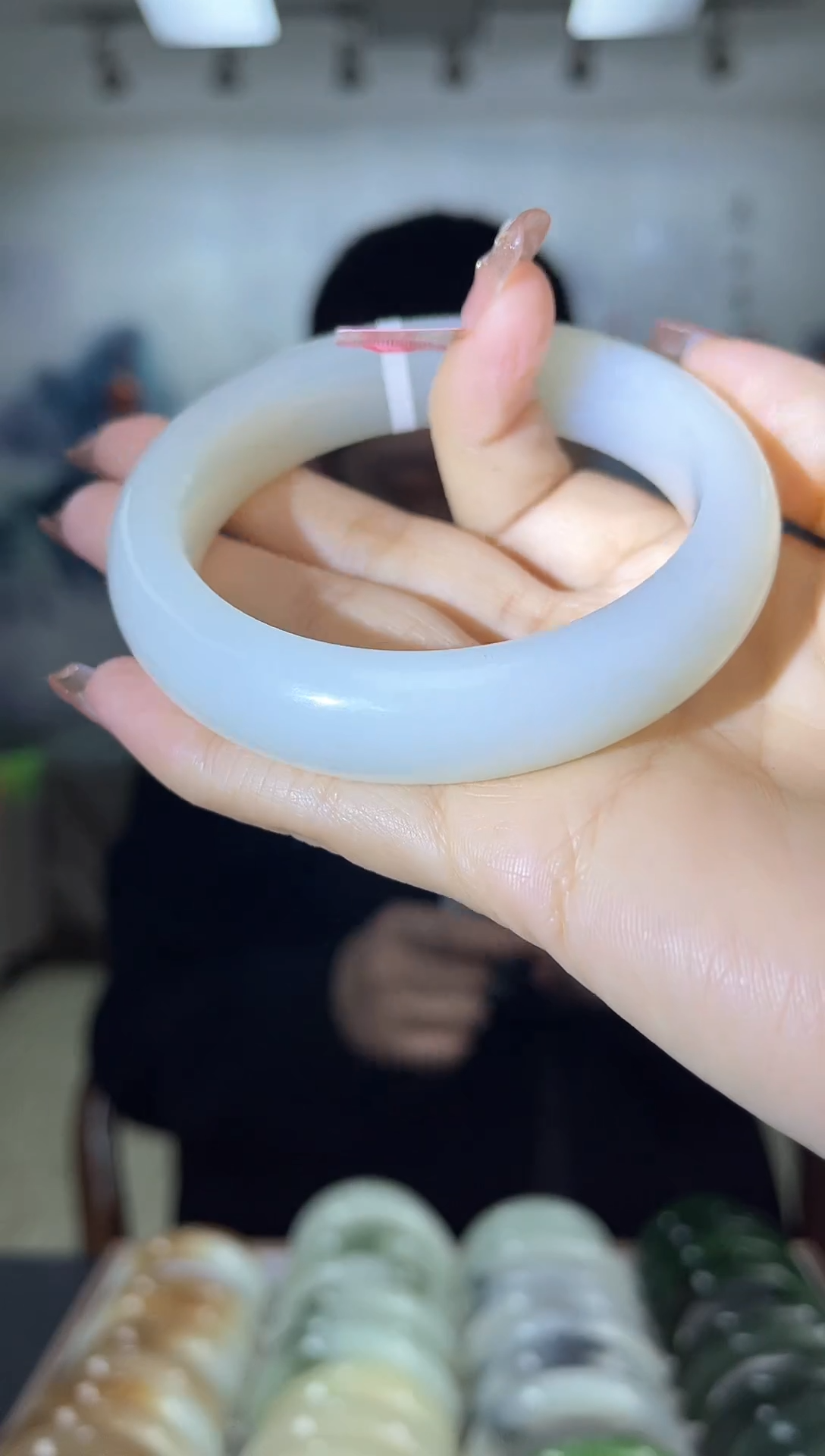 【闪购商品】和田玉手镯未镶嵌59圈口3012