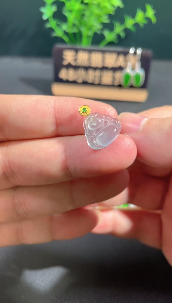 【闪购商品】翡翠颈饰18K金镶嵌翡翠