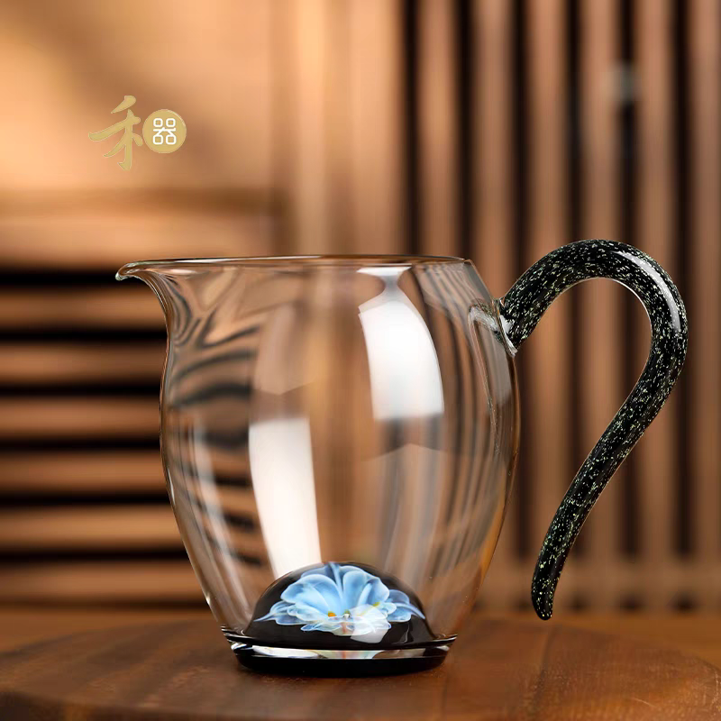 禾器星悦怡然茶海高硼硅玻璃公道杯手工耐热公杯茶室高档分茶器