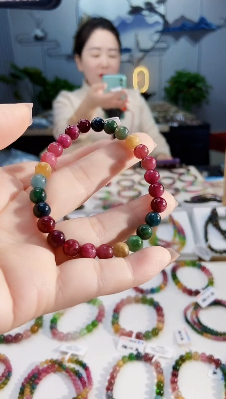 【闪购商品】碧玺手链未镶嵌G2410单圈颜色微差发1